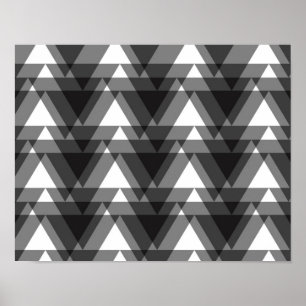 Enkla, moderna, urbana, djärva, öppna trianglar poster