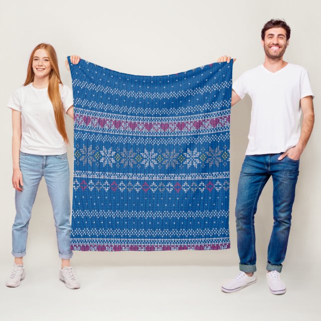 Enkla Motiv Mönster 3 Fleecefilt (På plats)