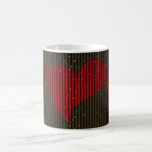 Enkla mousserande Valentineser Heart Kaffemugg