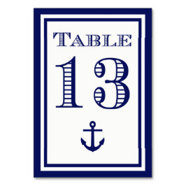 Enkla Navybjörn Inramade Ankar Bordskort #13