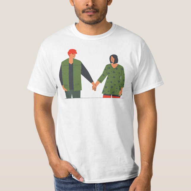Enkla nöjesfält i Händer T Shirt (Framsida)