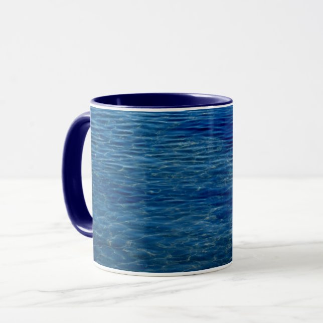 Enkla Ocean Ripples Mugg (Framsida vänster)