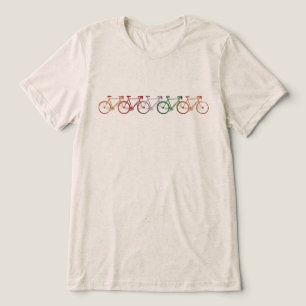 Enkla och coola fem cyklar t shirt