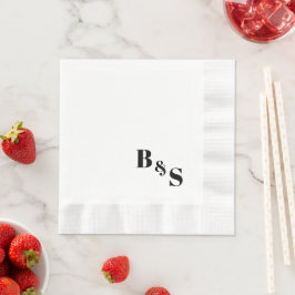 Enkla och Eleganta Bröllopsmottagning Bröllopsserv Pappersservett