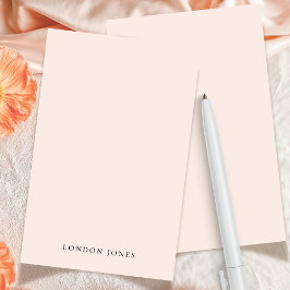 Enkla personliga brevpapper Elegant rosa