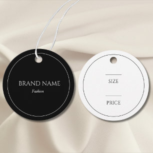 Enkla Prisa Märkre för svartvitt Gåvor Etiketter