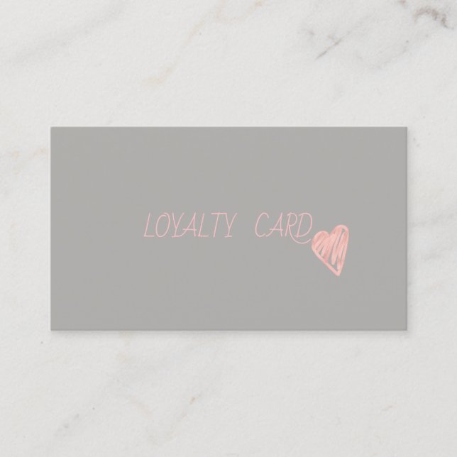 Enkla Professioneller i modern Elegant Lojalitetskort (Framsida)