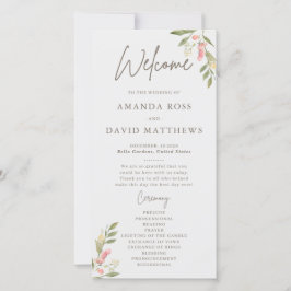 Enkla program för blomman i Elegant bröllop