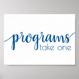 Enkla program | French Blue Alla evenemang bord Poster