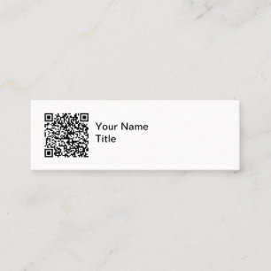 Enkla QR-kod Kampanj Visitkort