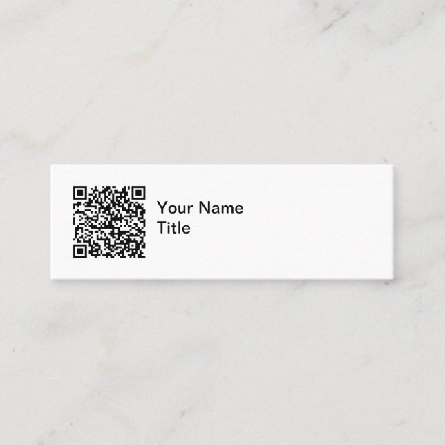 Enkla QR-kod Kampanj Visitkort (Framsida)