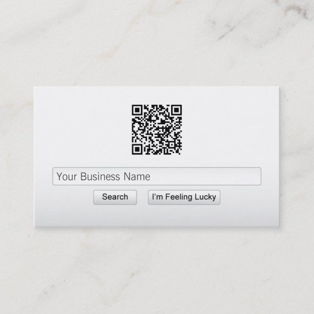 Enkla QR kodifierar sökandepubvisitkorten Visitkort (Framsida)