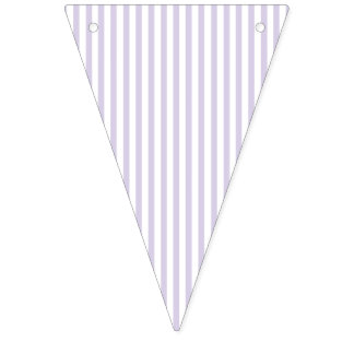 Enkla Ränder - Dammig Lavendel Vimplar