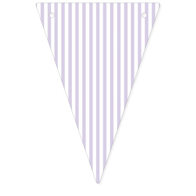 Enkla Ränder - Dammig Lavendel Vimplar (Första flaggan)