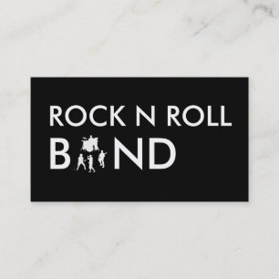 Enkla rockbandvisitkortar visitkort