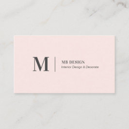 Enkla rosa moderna minimalistiska visitkort
