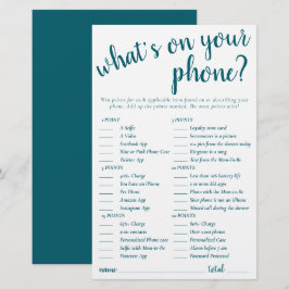 Enkla saker på din Mobila | Teal Aqua Game Card