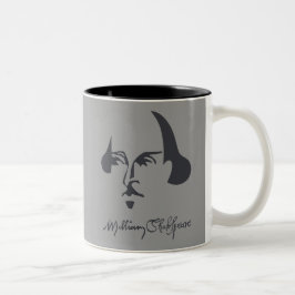 Enkla Shakespeare med häftet Två-Tonad Mugg