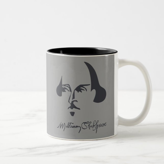 Enkla Shakespeare med häftet Två-Tonad Mugg (Höger)