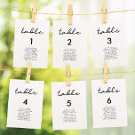 Enkla sittplatskort för bröllop bordsnummer<br><div class="desc">En mycket enkel och elegant typografi som kommer att kostym era chic bröllop! Helt anpassade färg.</div>