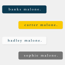 Enkla Skolfärger Vattentäta Namn