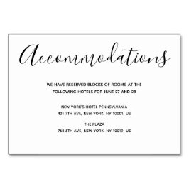 Enkla skriptkort för Bröllop Bordsnummer