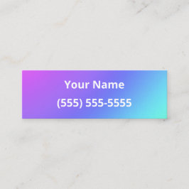 Enkla, små, färgstarka Affärskort Mini Visitkort