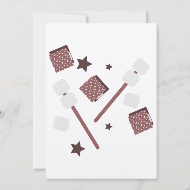 Enkla Smores-kakor Campfire Hälsning (Framsida)