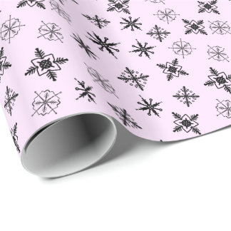 Enkla Snöflingor Jul Presentpapper