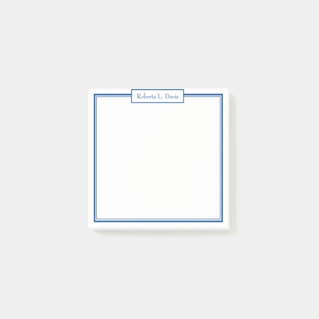 Enkla sofistikerade linjer anpassade efter kundens post-it block (Framsida)