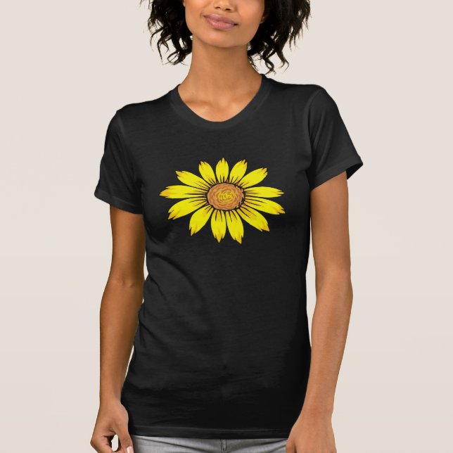 Enkla solrosoléer tee shirt (Framsida)
