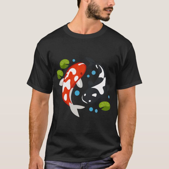 Enkla söta illustrativa fiskar t shirt (Framsida)