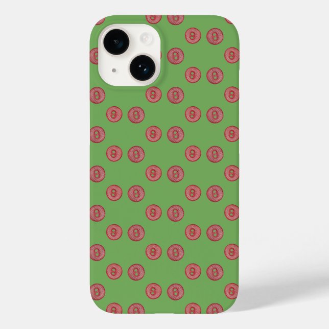 Enkla söta röda knappar Fodral-Mate iphone case (Baksida)