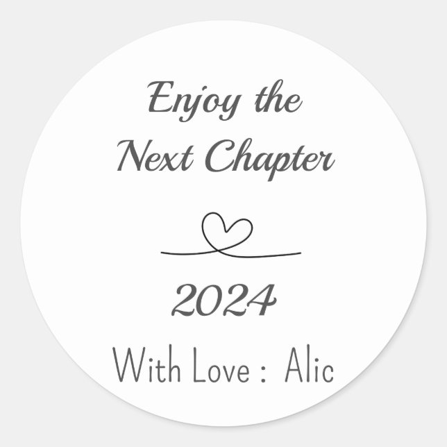 Enkla stearinklistermärken i pension runt klistermärke (Framsida)