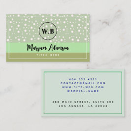 Enkla & Styliga Salviagröna Färger, Lugn Monogram