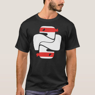 Enkla svart Ninja T Shirt