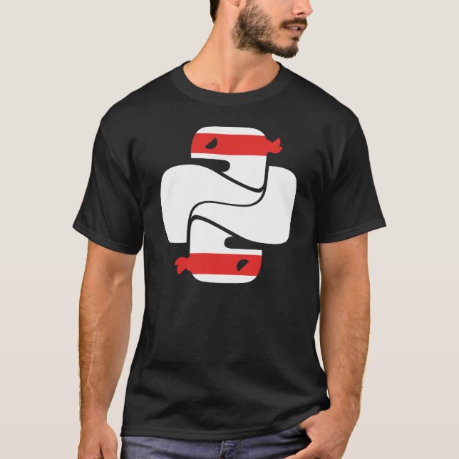 Enkla svart Ninja T Shirt (Framsida)