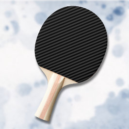 Enkla svarta och rökiga svarta smala diagonala rän pingisracket