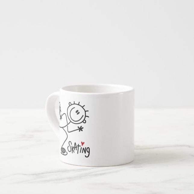Enkla T-shirts och presenter med figur av isskrids Espressomugg (Framsida vänster)
