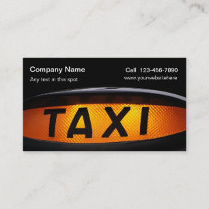 Enkla taxivisitkortar visitkort