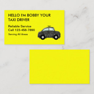 Enkla taxivisitkortar visitkort