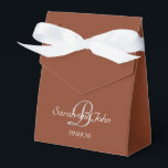 Enkla Terrakotta Monogram Skript Personliga  Presentaskar<br><div class="desc">Enkla Terrakotta Monogram Skript Personliga Presentaskar</div>