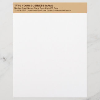 Enkla texter om Monokroma brun rubrik Brevhuvud