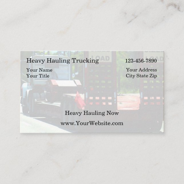 Enkla transportvisitkortar visitkort (Framsida)