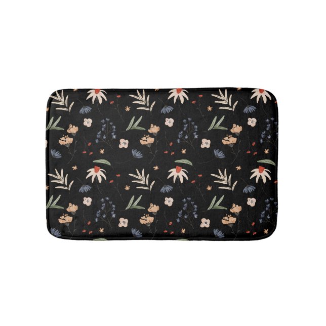 Enkla vattenfärger blommor 1 badrumsmatta (Framsidan)