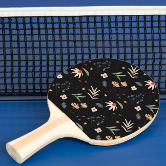Enkla vattenfärger blommor 1 pingisracket