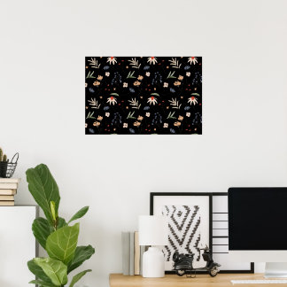 Enkla vattenfärger blommor 1 poster
