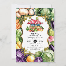 Enkla Veggies-lantbrukare - födelsedag