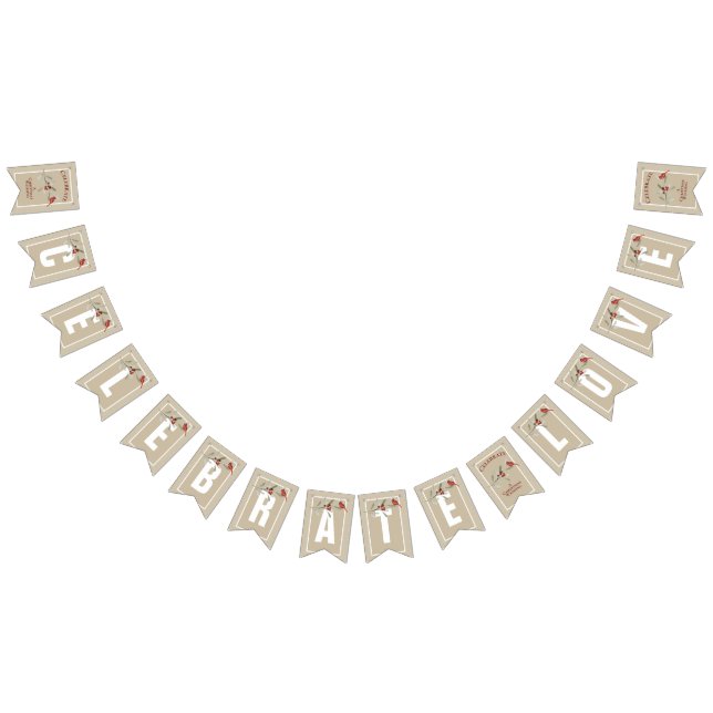 Enkla vintrar med kardinal | Celebrate Kärlek Vimplar (Alla)