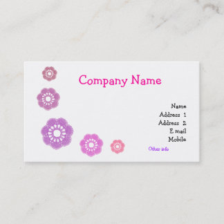 Enkla visitkortar för virkning visitkort